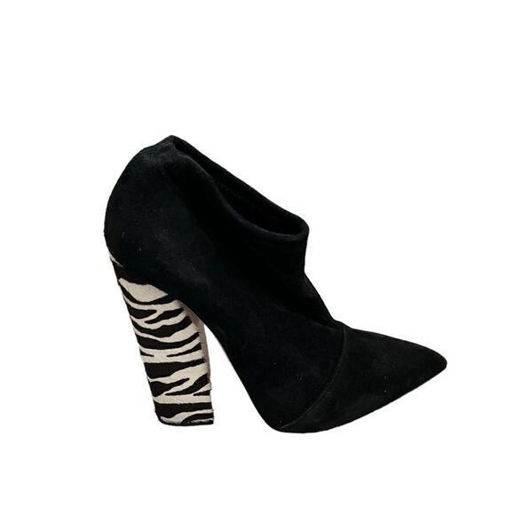 Casadei Calf Hair Animal Print Booties, New - Picture 3 of 5